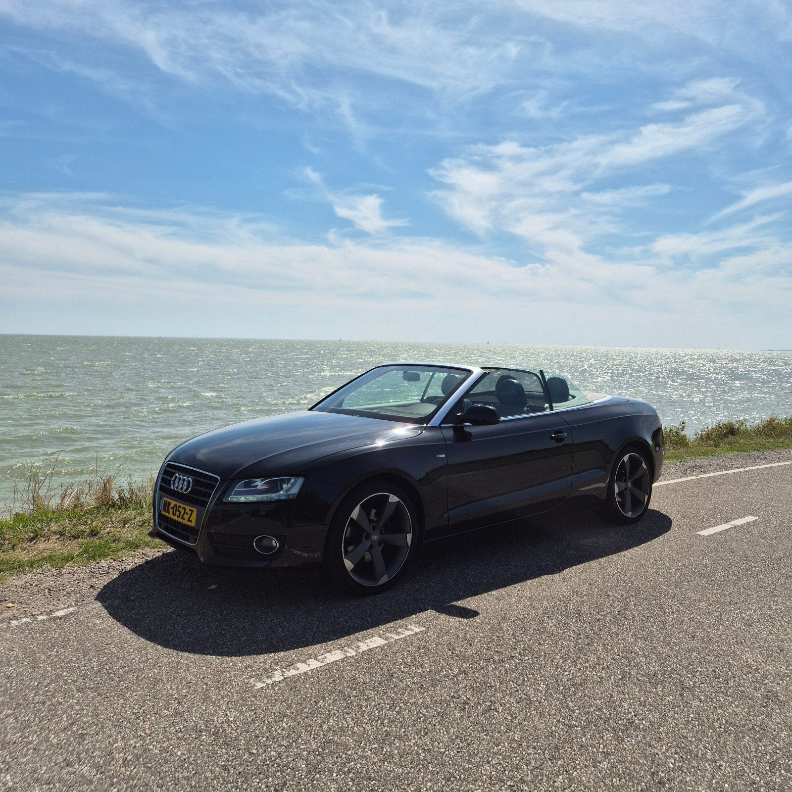 Audi A5 2.0T 240PK Cabrio Multitr. 2009 Zwart, Euro 5, Zwart, 4 cilinders, Zwart