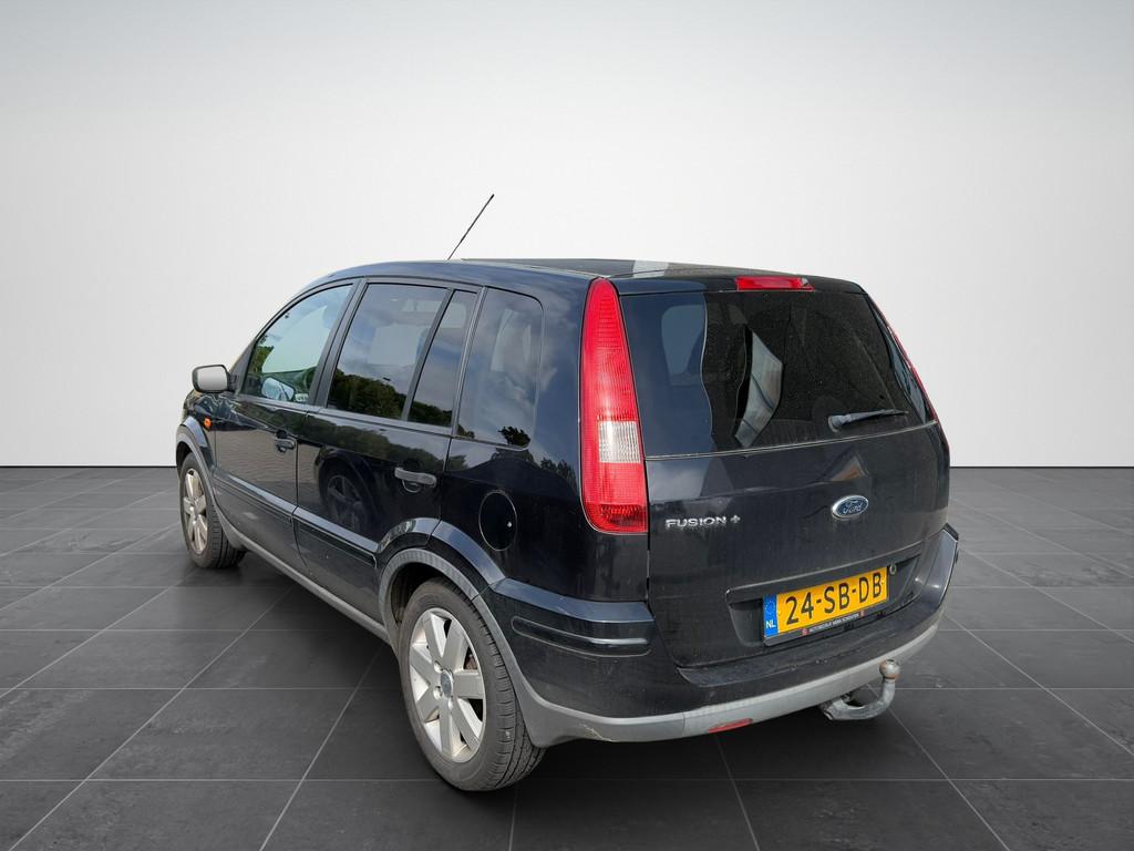 Ford Fusion 1.6-16V Airco|Cruise|Trekhaak|Hoge-instap|NAP, Voorwielaandrijving, 1596 cc, Zwart, Origineel Nederlands