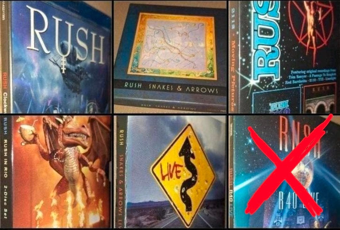 5x Rush Blu-ray's en DVD'S, Verzenden, Concert