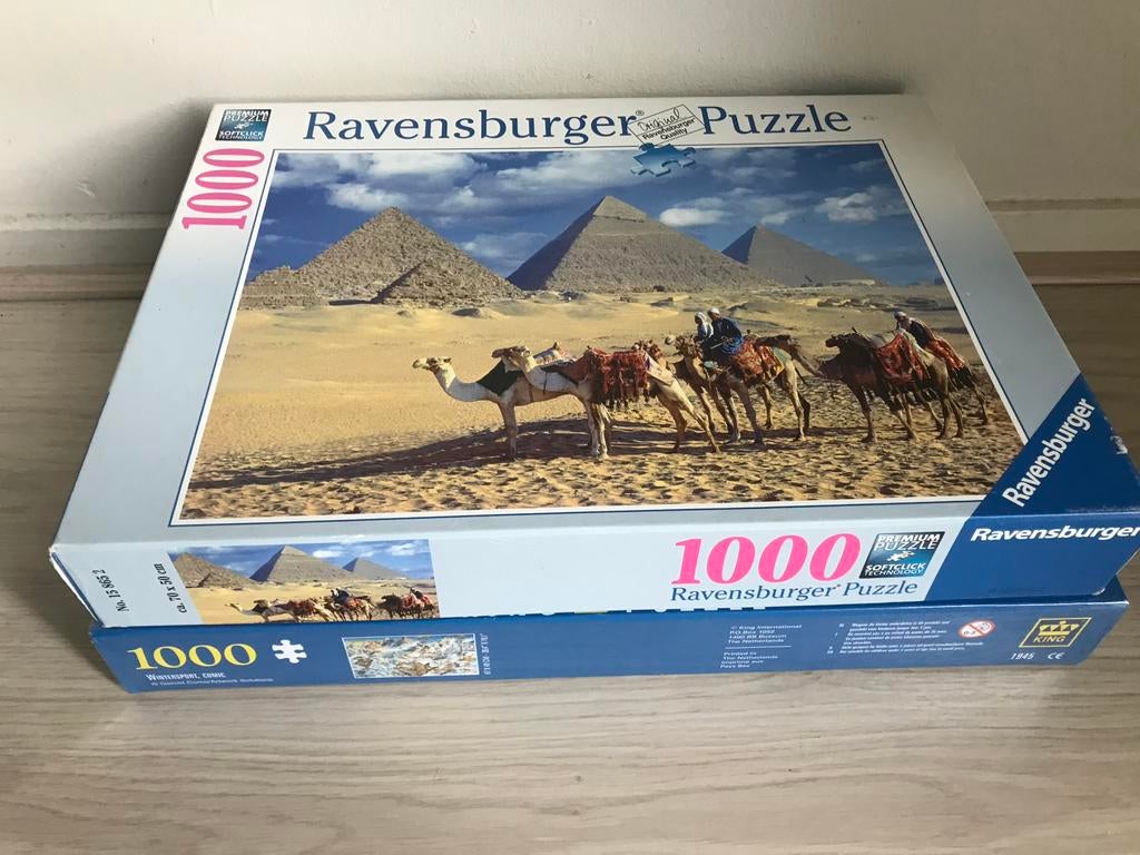 Diverse Legpuzzels: Ravensburger, King - 1000+ stukjes, Ophalen of Verzenden, 500 t/m 1500 stukjes, Zo goed als nieuw