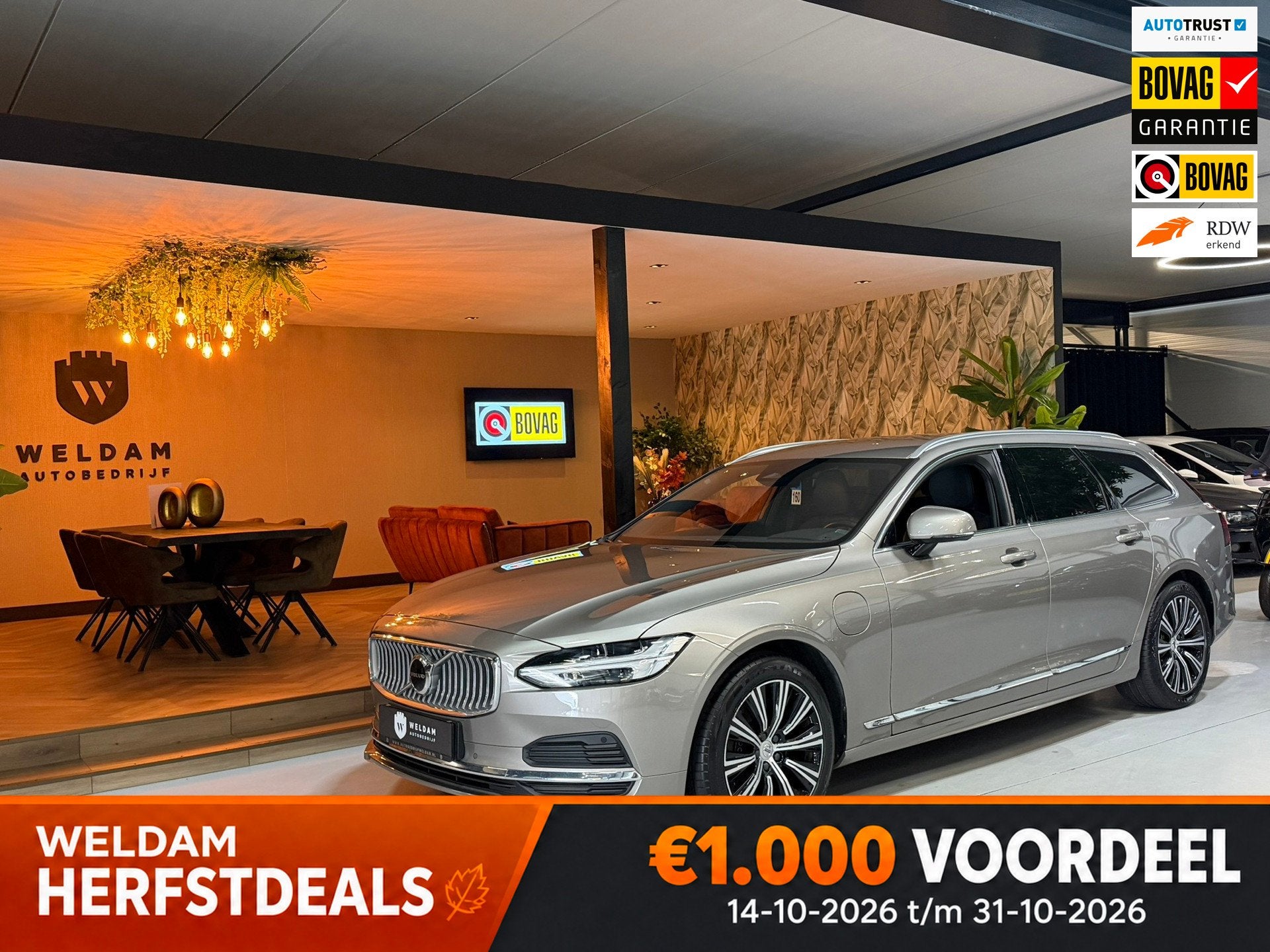 Volvo V90 2.0 T6 AWD Inscription Garantie|SOH 92%|340PK|ACC|, Automaat, Dealer onderhouden, 4 cilinders, 340 pk