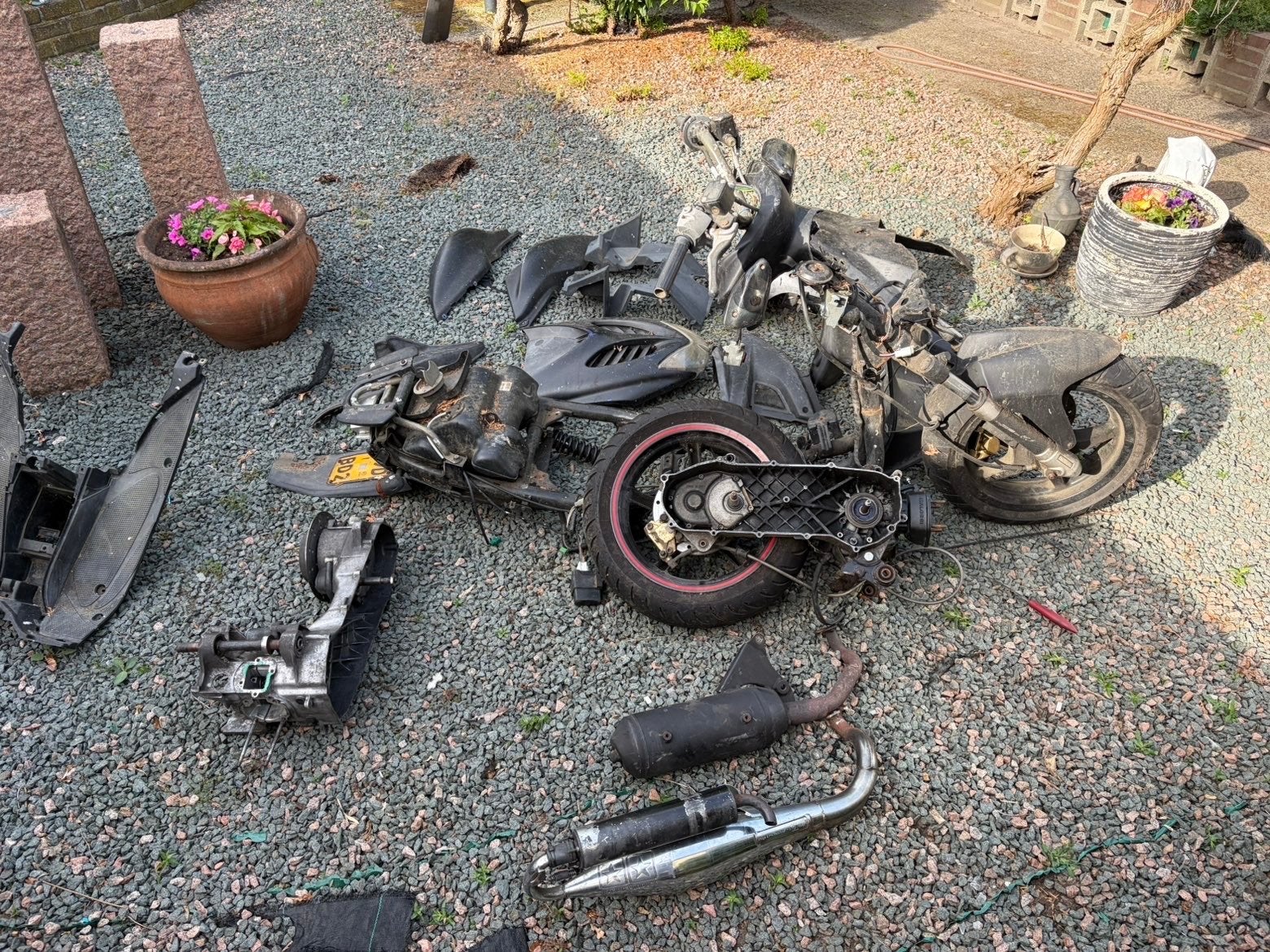 Yamaha Aerox onderdelen te koop - Frame, kappen, motorisch, Fietsen en Brommers, Brommeronderdelen | Scooters, Gebruikt, Yamaha