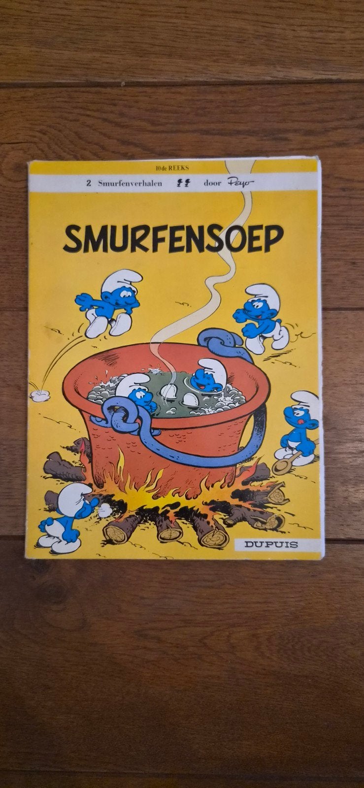 Smurfensoep - De Smurfen 10e reeks door Peyo, Eén stripboek, Ophalen of Verzenden, Gelezen