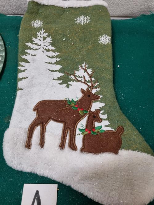 Kerst sok met herten , [a657], Ophalen of Verzenden, 'T Olde Gre-j, Info@toldegrej.nl, Endepoelstraat 20f Didam