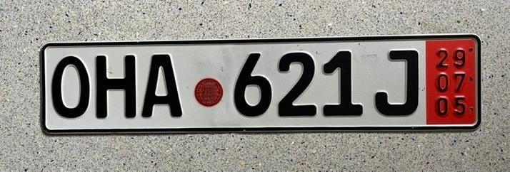 Kentekenplaat / Nummerbord Export Duitsland, Verzenden, Gebruikt, Auto's