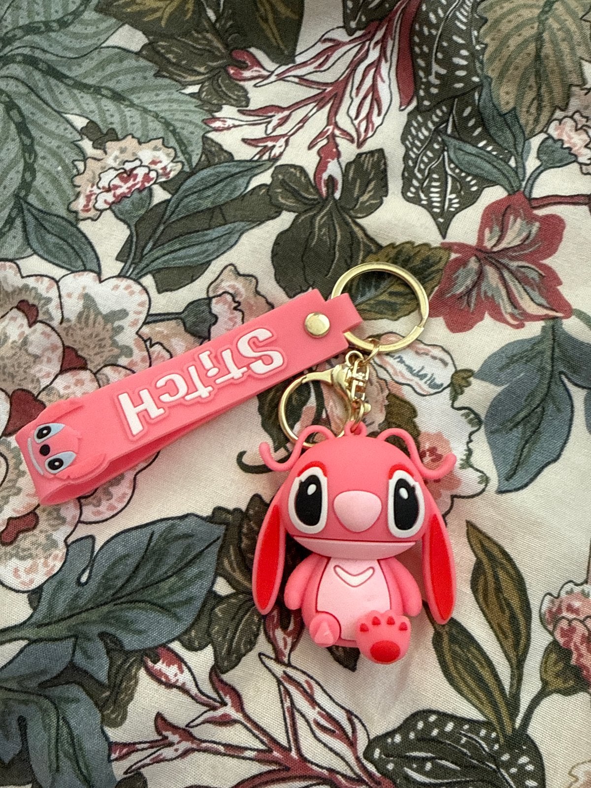 Roze Stitch sleutelhanger - Lilo & Stitch, Ophalen, Zo goed als nieuw, Knuffel of Figuurtje