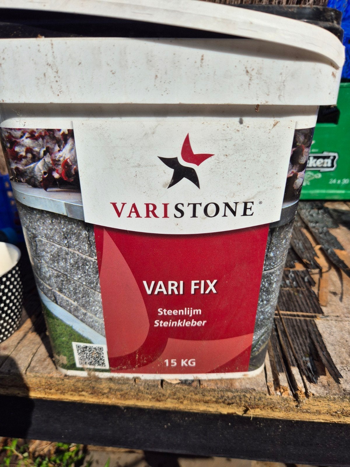 steenlijm vari fix van varistone, halve emmer, Tuin en Terras, Ophalen of Verzenden
