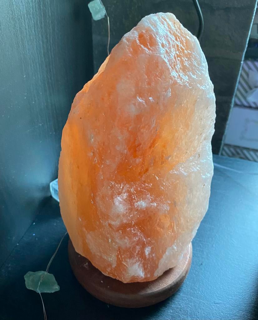 Himalaya Zoutsteenlamp, Sieraden, Tassen en Uiterlijk, Edelstenen, Zo goed als nieuw, Ophalen of Verzenden