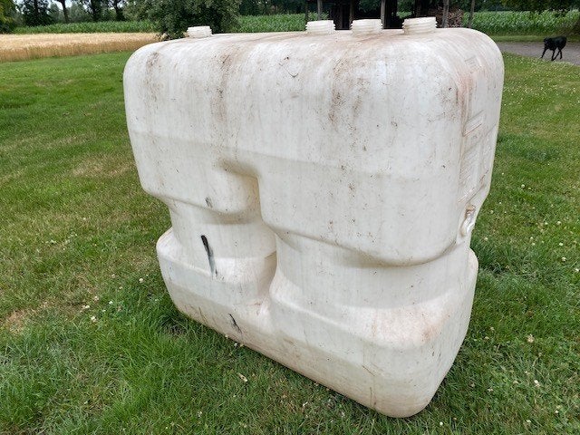 Kunststof tank 1000L, erg stevig, met tussenschot, 2 stuks, Ophalen, Gebruikt, 100 cm of meer, 60 cm of meer