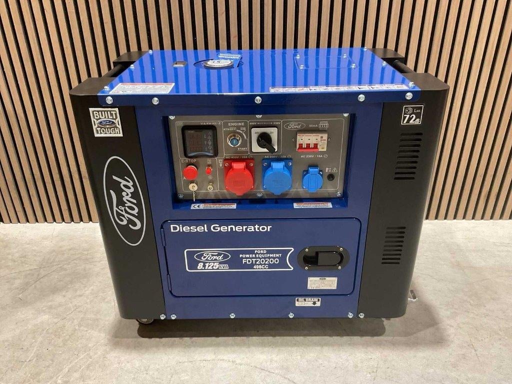 Ford FDT10200 Stroomgenerator/aggregaat‼️, Ophalen, Elektrisch startend, Dieselolie, Nieuw
