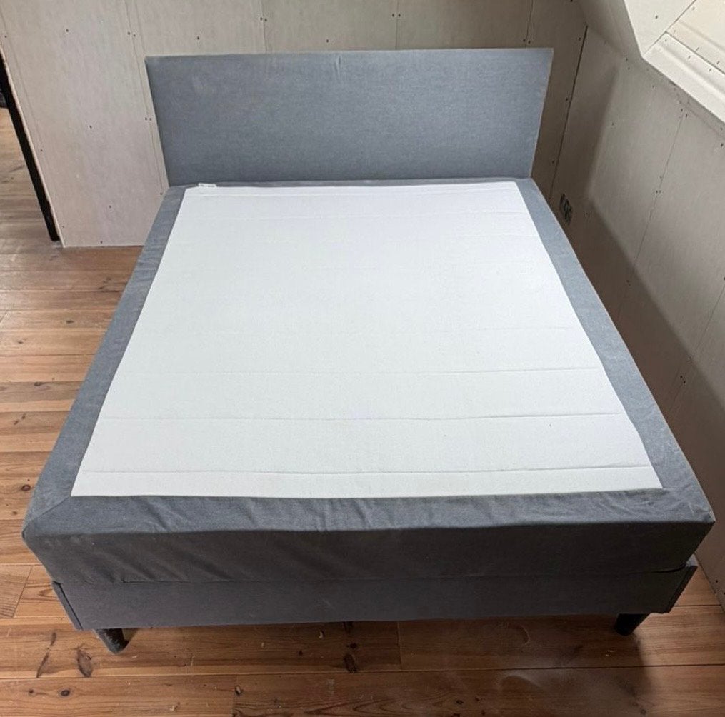 IKEA Sabovik Boxspring 160x200 cm (excl. matrastopper), Ophalen, Gebruikt, Tweepersoons, 200 cm