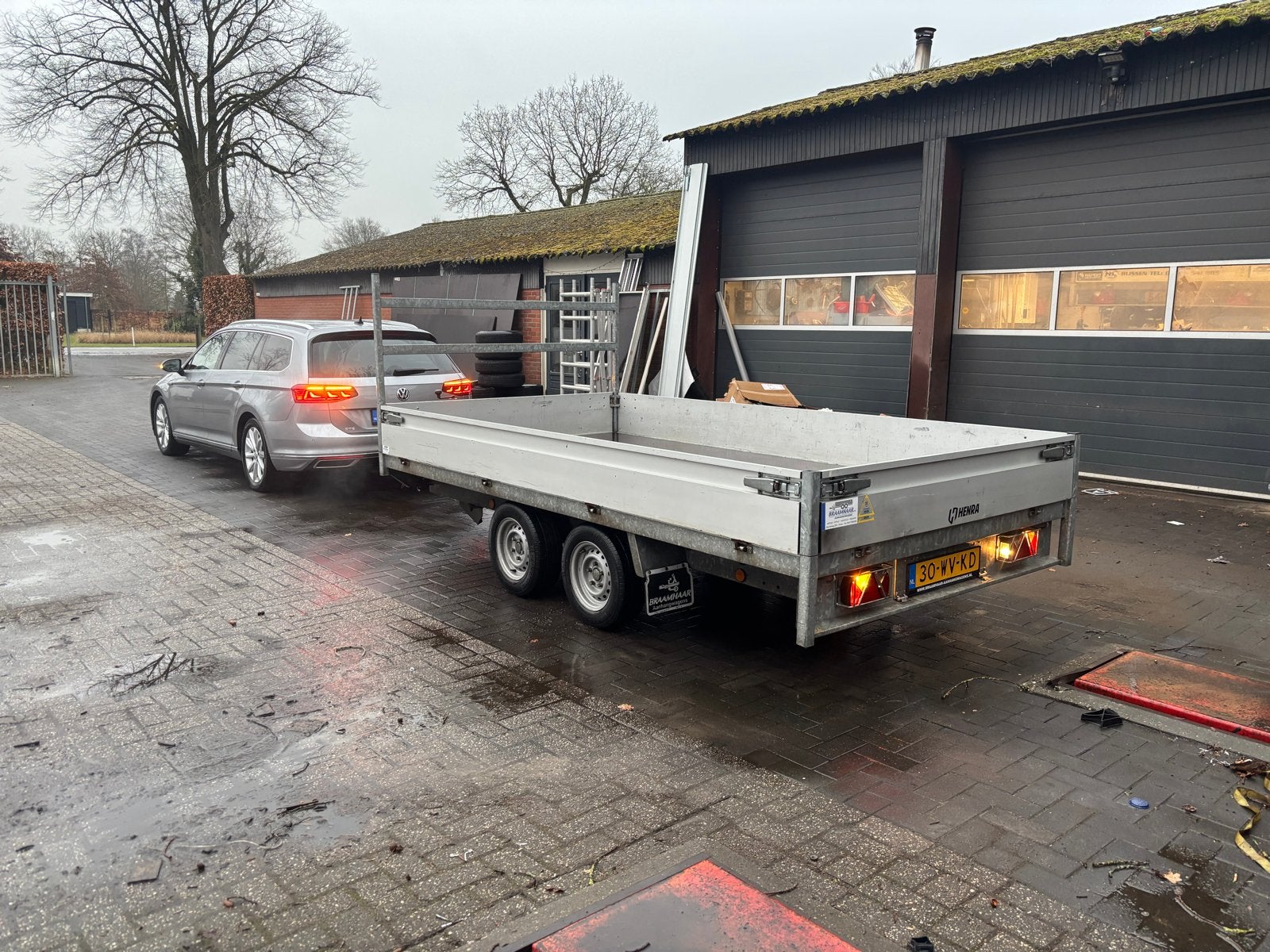 Henra verlaagde plateauwagen (slede), Auto diversen, Ophalen, Gebruikt