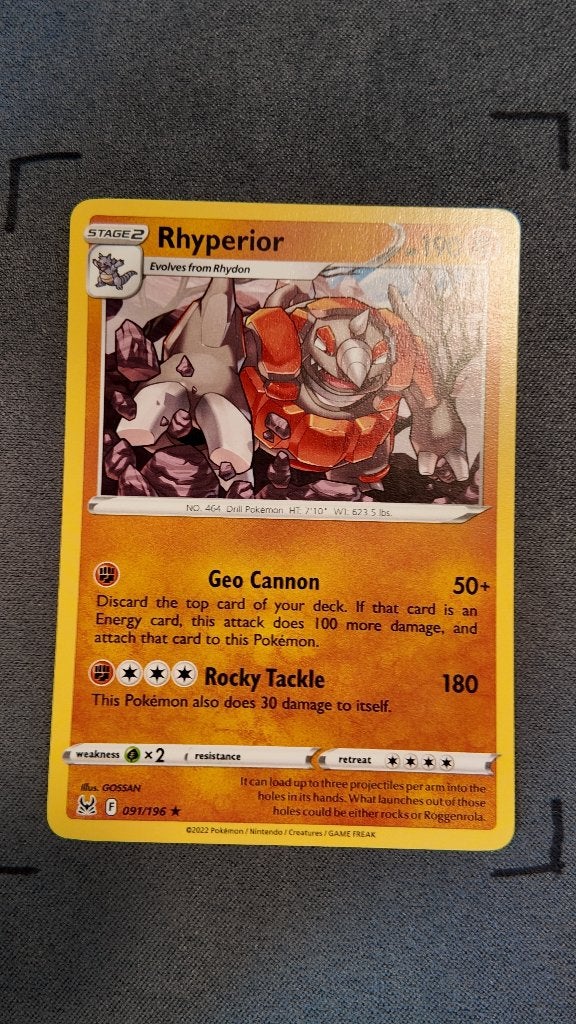 Rhyperior 91 Lost Origin | Pokemon kaart, Ophalen, Zo goed als nieuw, Losse kaart