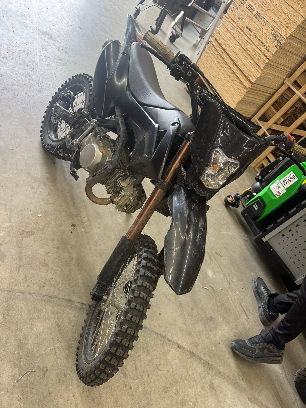 Zwarte Pitbike - Gebruikt maar in goede staat, Fietsen en Brommers, Ophalen, Gebruikt, Overige merken