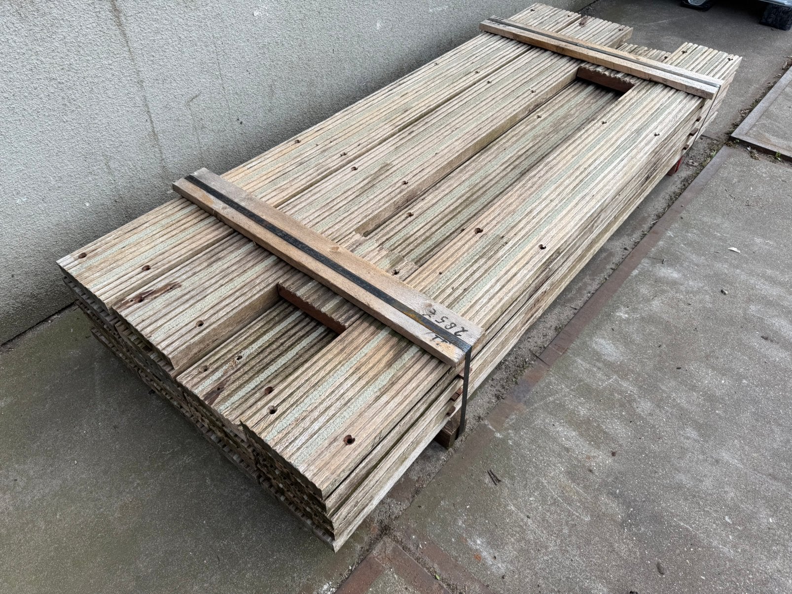 11 Azobe Vlonderplanken * Brugdekdelen, Ophalen, Gebruikt, Hout