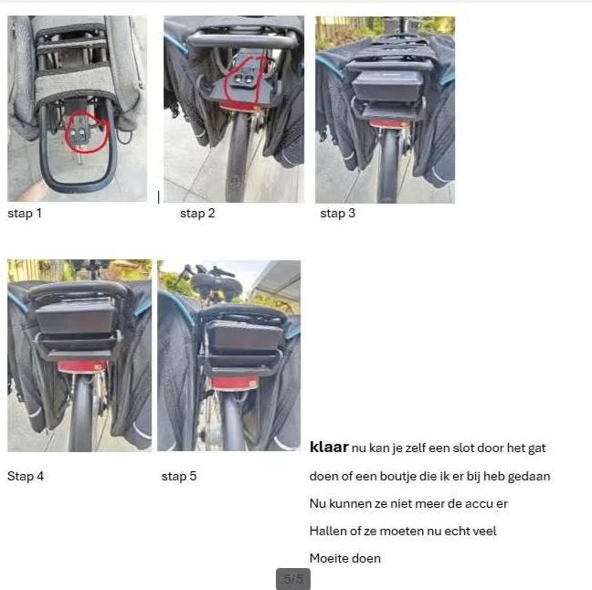 fietsaccu  slot ( Bosch ), Fietsen en Brommers, Fietsaccessoires | Fietssloten, Ophalen of Verzenden, Nieuw, Insteekslot