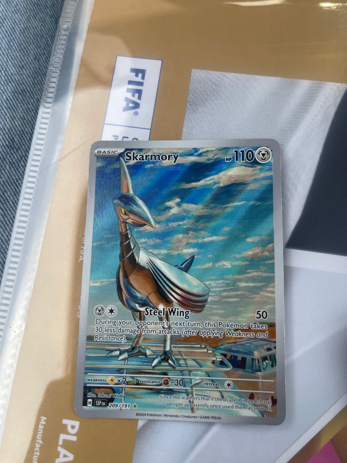 Skarmory Pokémon kaart (Foil), Ophalen of Verzenden, Zo goed als nieuw, Losse kaart, Foil