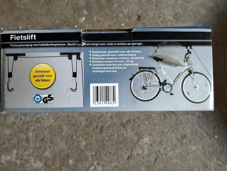Nieuwe fietslift - Fietsophangsysteem voor garage/kelder, Ophalen, Nieuw