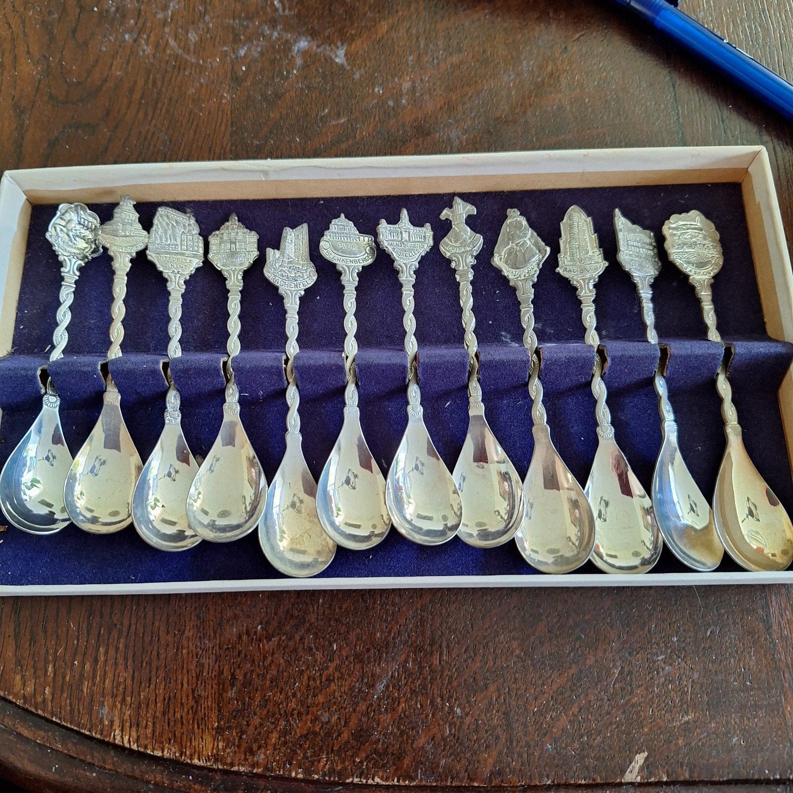 Verzilverde Kwatta lepeltjes set, Ophalen of Verzenden