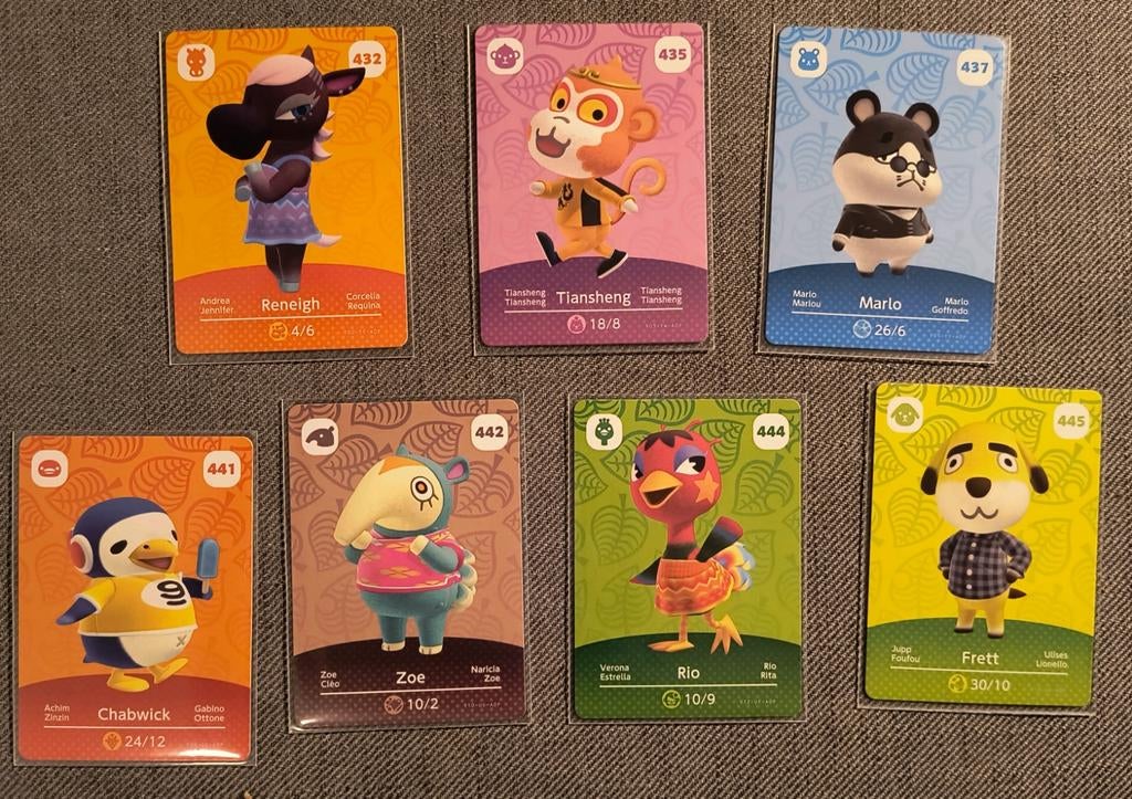 Amiibo kaarten animal crossing origineel, Ophalen of Verzenden, Zo goed als nieuw, Speelkaart(en)