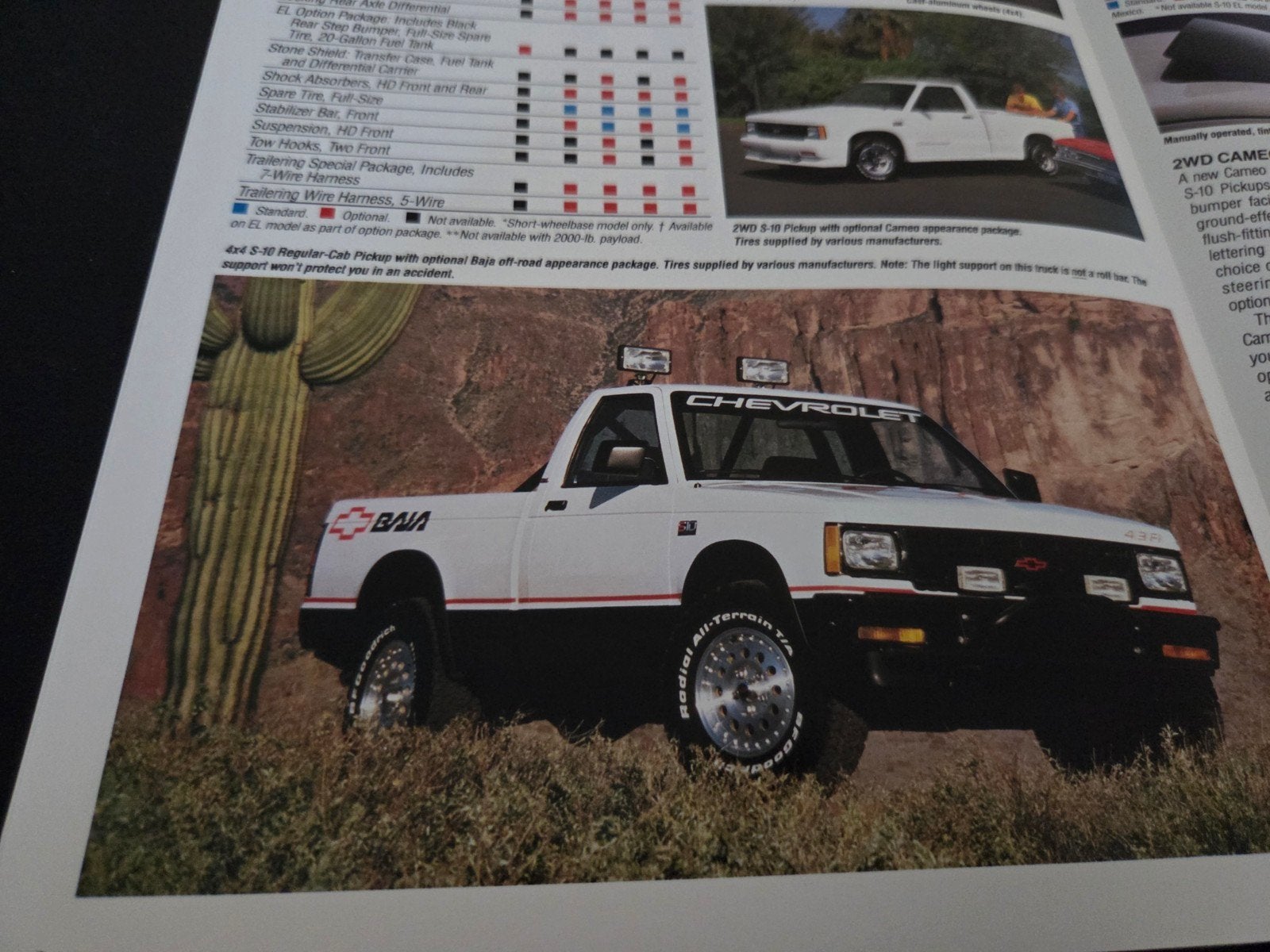 Brochure Chevrolet S-10 Pickup 1989 USA, Ophalen of Verzenden, Zo goed als nieuw, Chevrolet