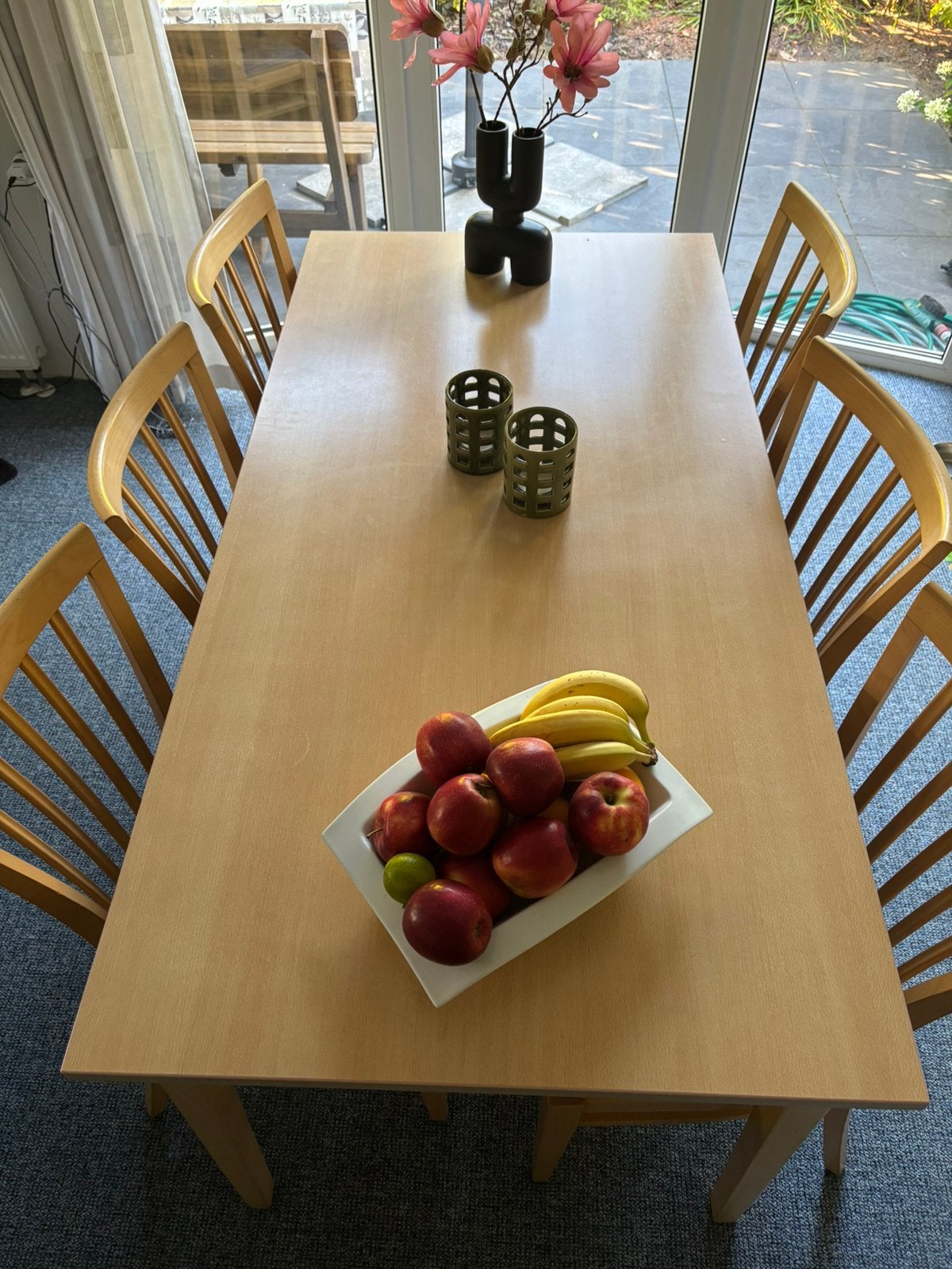 Eetkamerset, Ophalen, Gebruikt, Eikenhout, 50 tot 100 cm