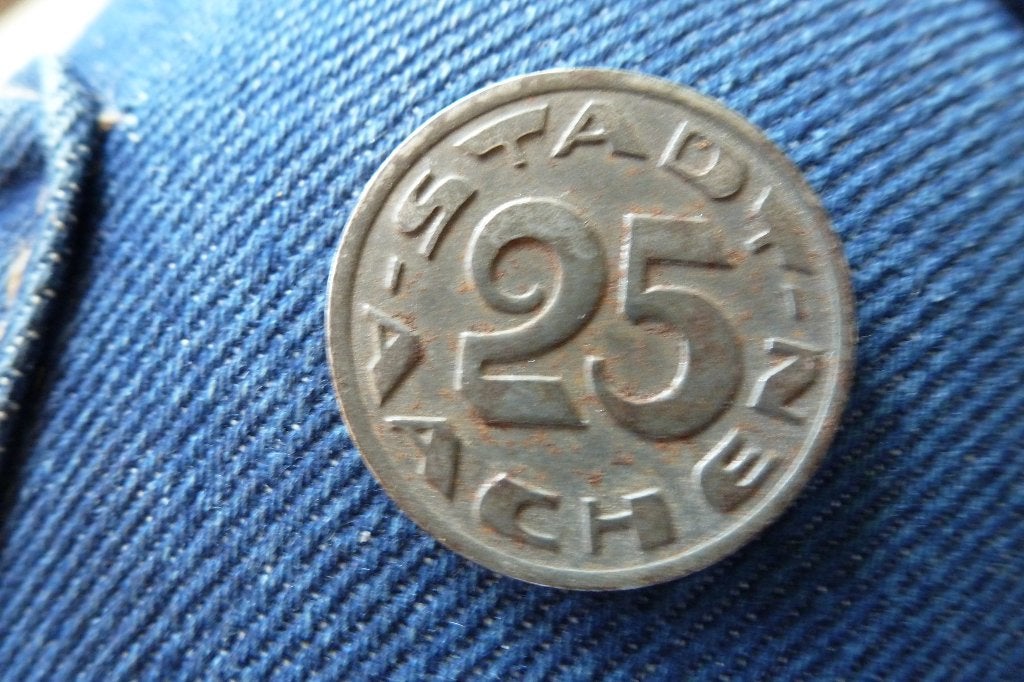 Duitsland - Notgeld Stadt Aachen 25 pfennig 1920 zf (d 20, Ophalen of Verzenden, Duitsland, Losse munt