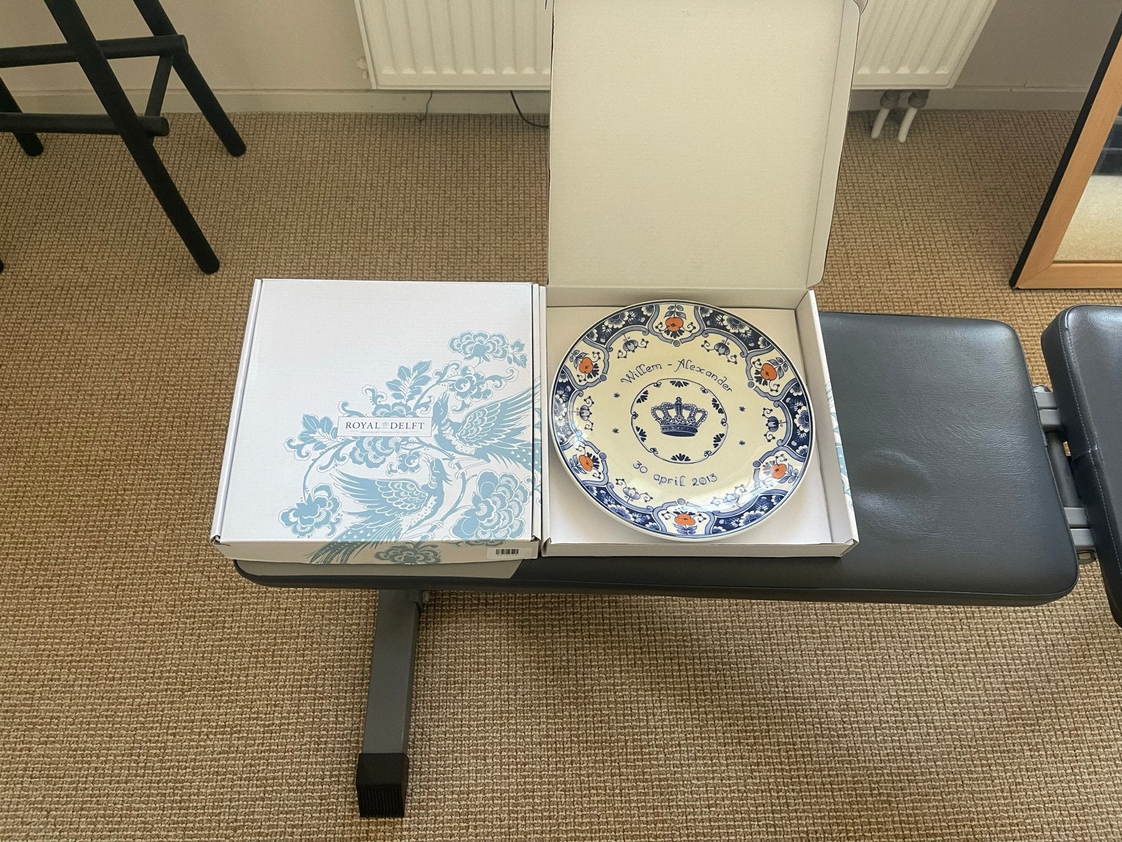 Royal Delft Herdenkingsbord Willem-Alexander & Beatrix, Ophalen of Verzenden