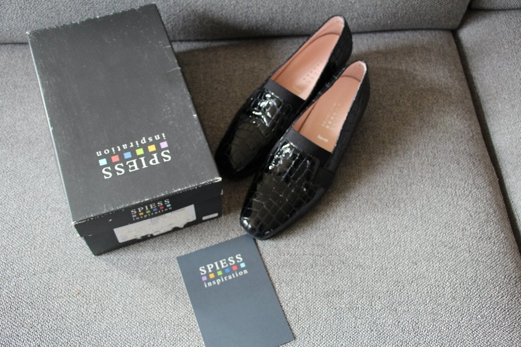 Spiess zwarte lakleren schoenen maat 6 (39), Spiess, Schoenen met lage hakken, Zwart, Ophalen of Verzenden