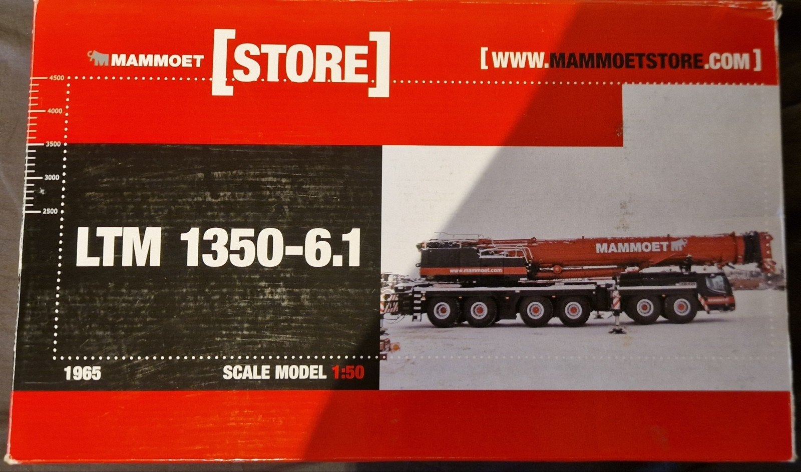 Wsi mammoet liebherr ltm 1350 -6.1, Ophalen of Verzenden, Zo goed als nieuw, Hijskraan, Tractor of Landbouw, Wsi
