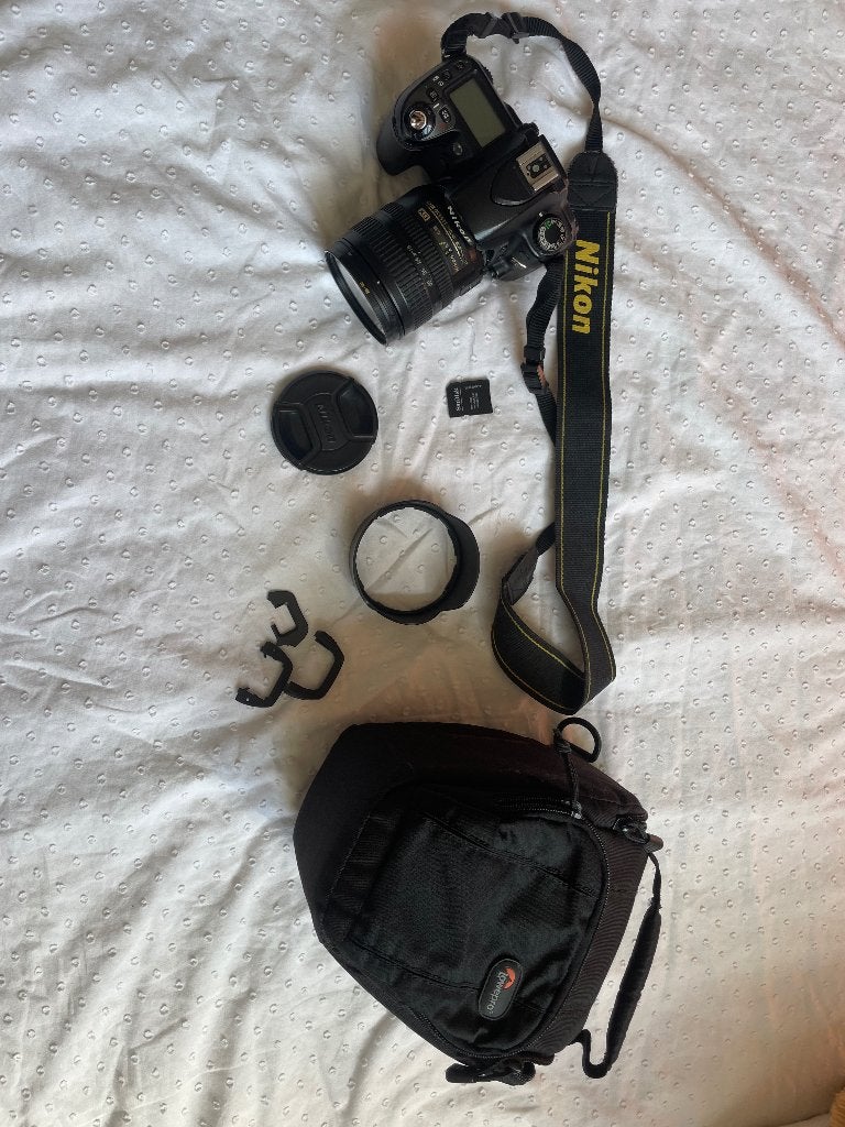 Nikon D80 - met accessoires, ZONDER BATTERIJ, Ingebouwde flitser, Gebruikt, Cameratas, Spiegelreflex