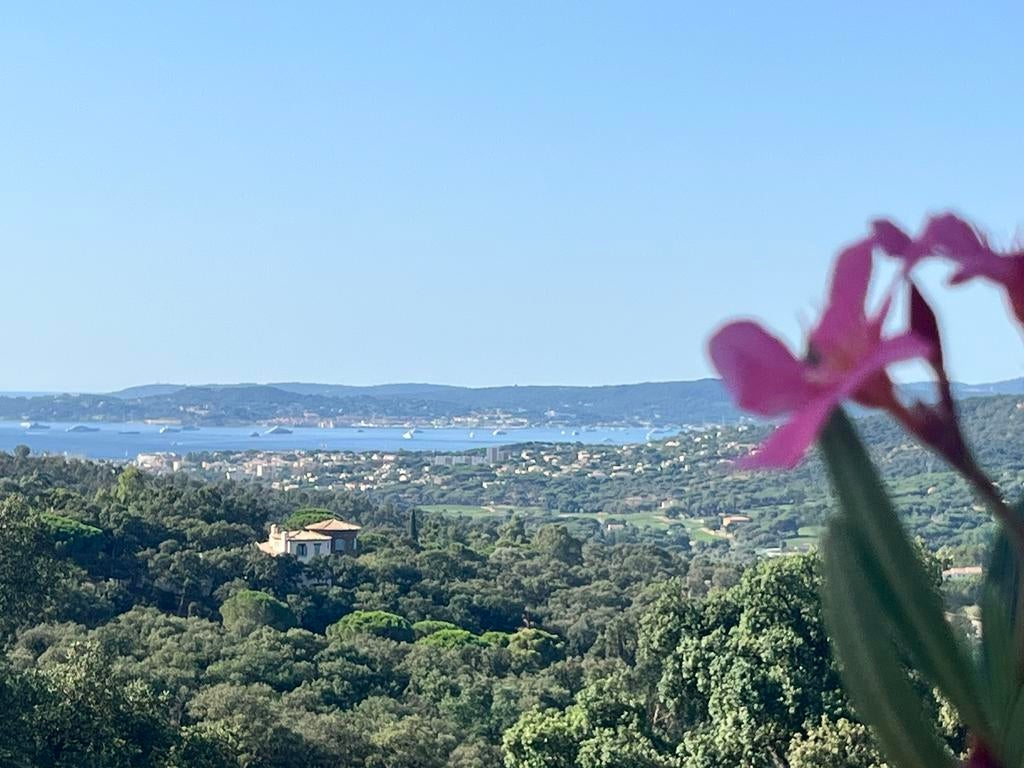 Te huur MobileHome uniek zeezicht St-Tropez airco zwembad, Vakantie, 2 slaapkamers, Wasmachine, Landelijk, Aan zee
