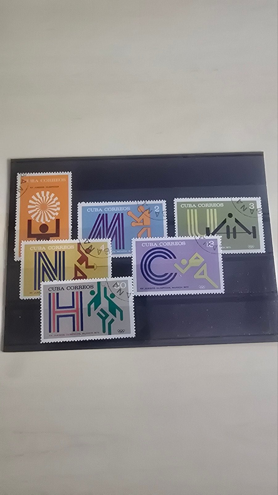 Cuba Correos Olympische Spelen München 1972 Postzegels, Ophalen of Verzenden, Gestempeld