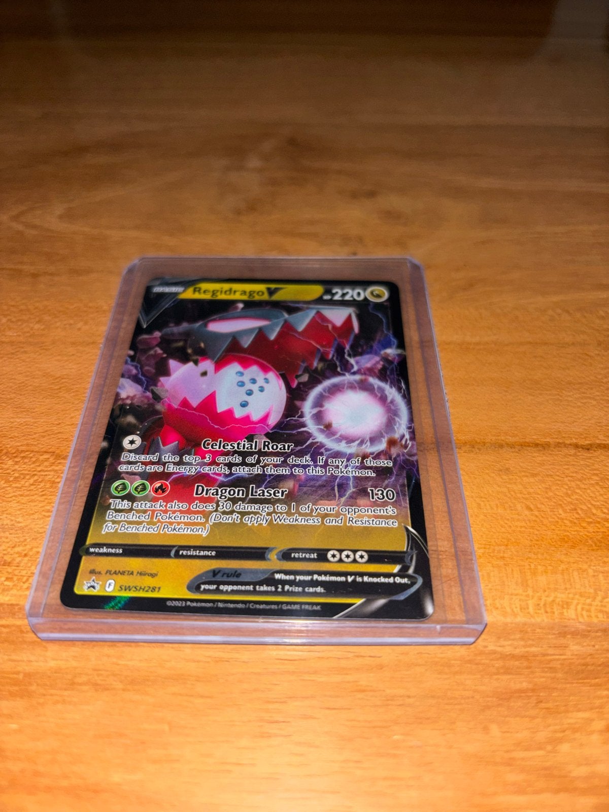 Regidrago V Pokémon kaart - Zo goed als nieuw, Ophalen, Zo goed als nieuw, Losse kaart, Foil