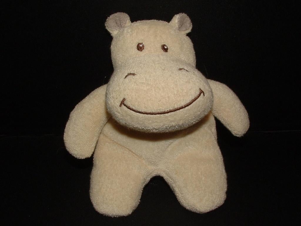 BENGY AMTOYS NIJLPAARD BADSTOF WIT MET BRUIN, Kinderen en Baby's, Speelgoed | Knuffels en Pluche, Ophalen of Verzenden, Nieuw