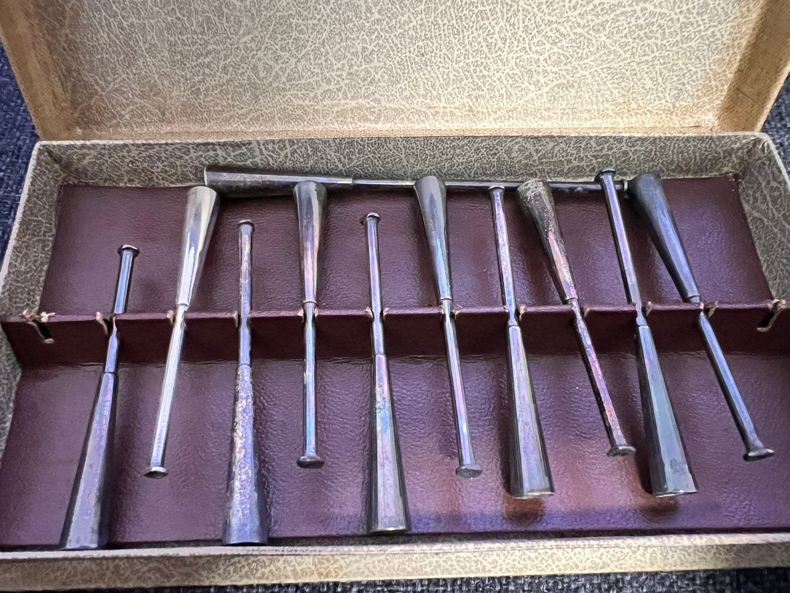 11 Zilveren Sigarettenpijpjes - Los of Complete Set, Ophalen of Verzenden