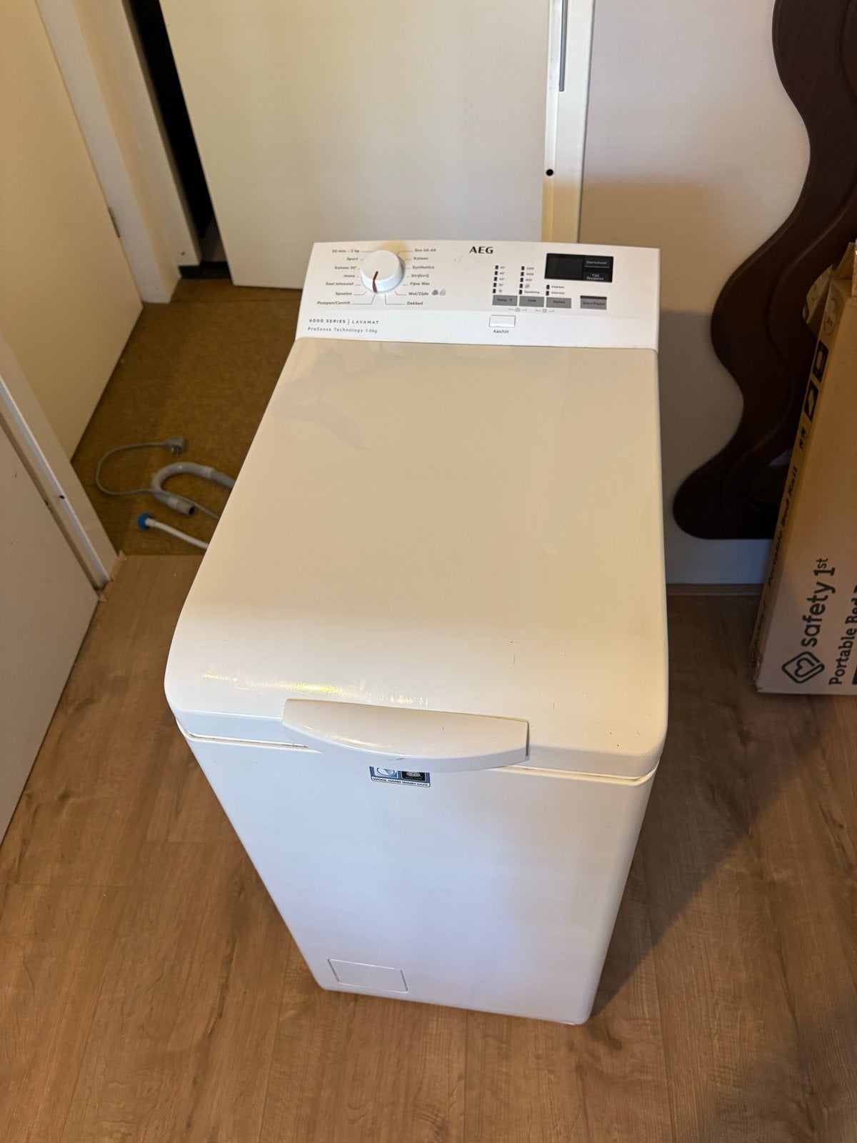 AEG Bovenlader Wasmachine - Compact en Efficiënt, Witgoed en Apparatuur, Wasmachines, 6 tot 8 kg, Bovenlader, Ophalen of Verzenden