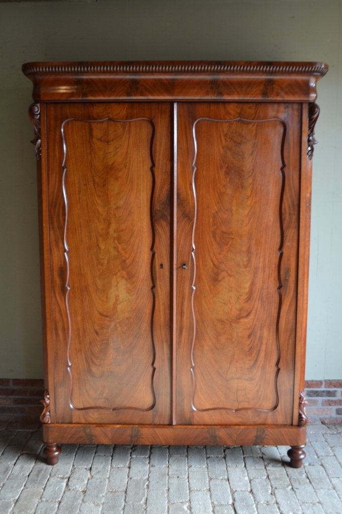 Prachtige antieke mahonie biedermeier kast., Antiek en Kunst, Verzenden