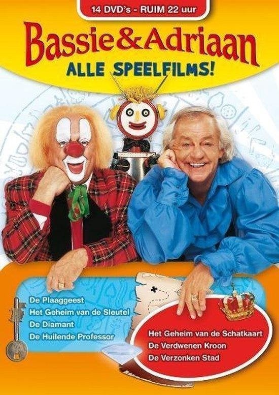 Bassie & Adriaan: Alle Speelfilms - 14 DVD's, ruim 22 uur, Verzenden, Alle leeftijden, Nederlands, Zo goed als nieuw