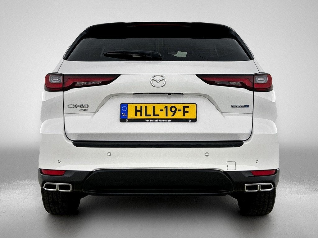 Mazda CX-60 2.5 e-SkyActiv PHEV Exclusive-Line | LEER | ACHT, Auto's, Mazda, 12 maanden, 4 cilinders, 2500 kg, Wit