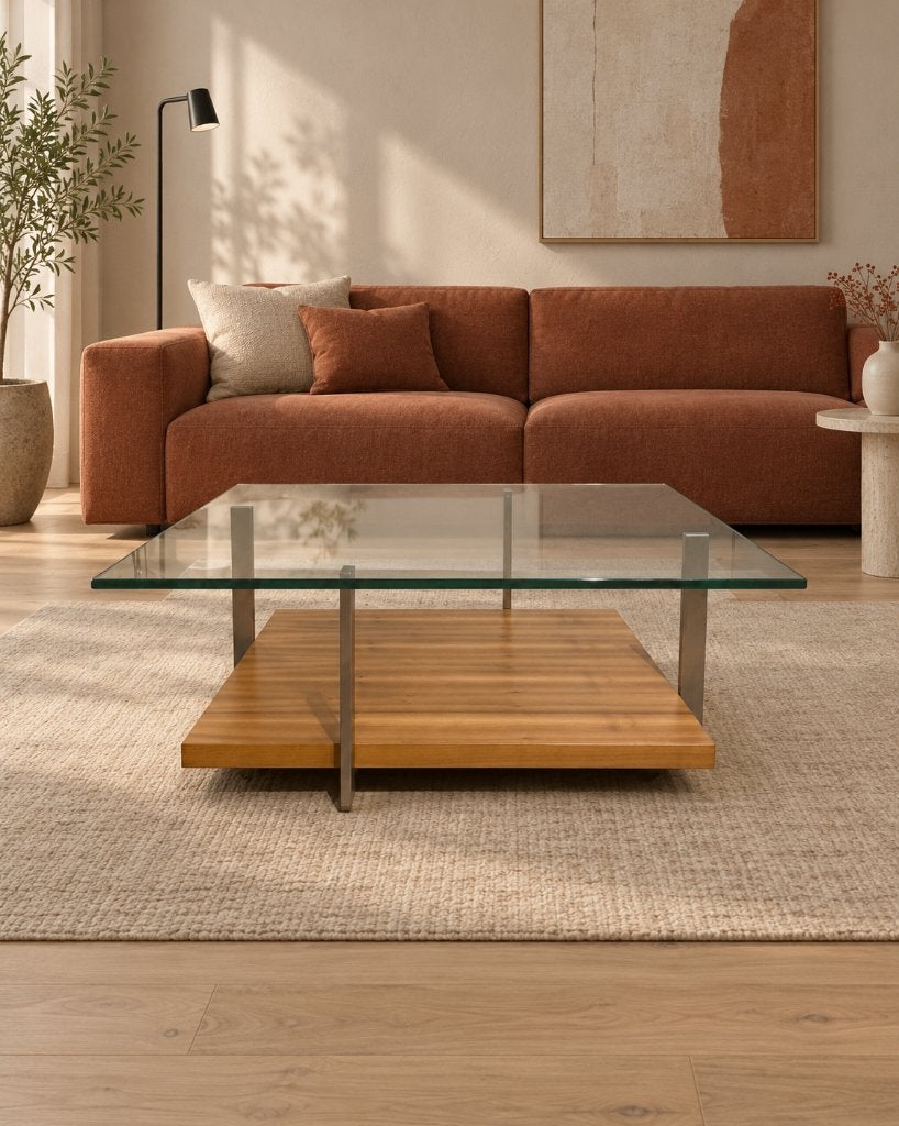 ZGAN Rolf Benz Salontafel + GARANTIE | NP €2.000, 50 tot 100 cm, Vierkant, Design Tafel Salontafel Rolf Benz, Overige houtsoorten