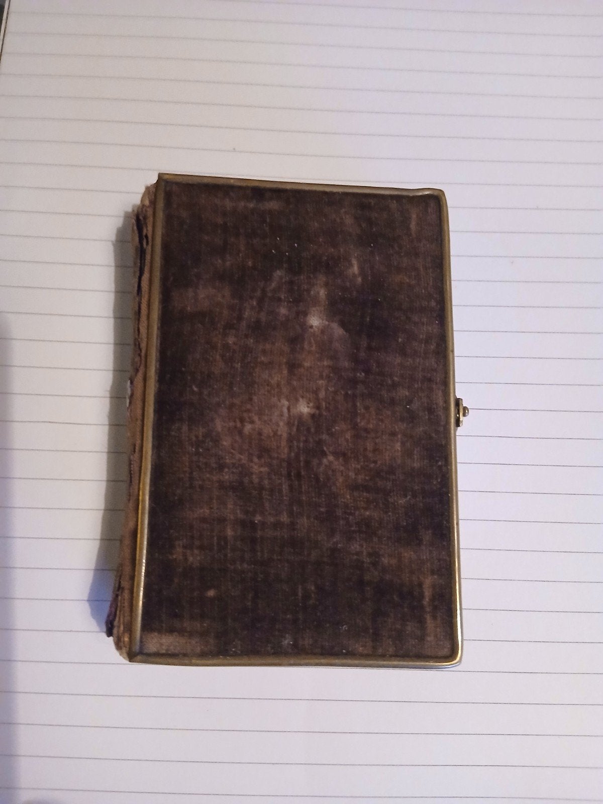 Antiek Gebedenboek met fluwelen kaft en metalen sluiting, Antiek en Kunst, Antiek | Boeken en Bijbels, Ophalen of Verzenden, J. B. Van Hemel, vic.-gen.