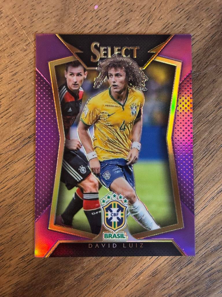 David Luiz Panini Select Soccer Kaart - Brazilië (2015-16), Ophalen of Verzenden, Zo goed als nieuw