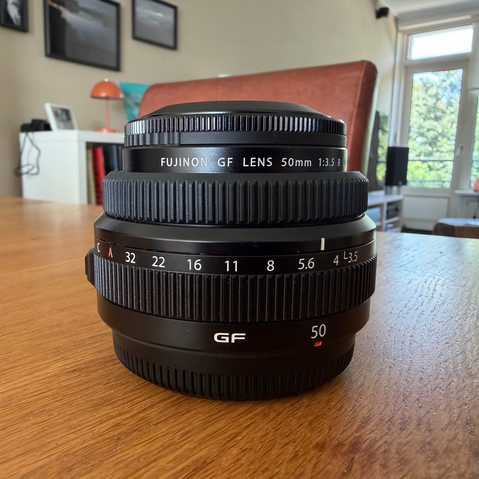Fujifilm GF 50mm f/3.5 WR LM lens in uitstekende staat, Ophalen of Verzenden, Zo goed als nieuw, Groothoeklens