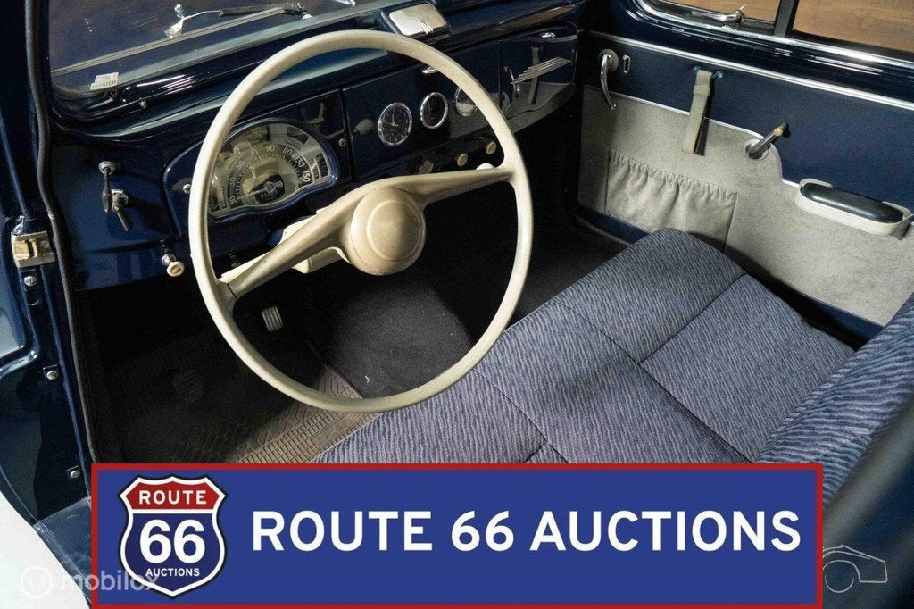 Peugeot 203 Pick Up | 1954 | Route 66 Auctions, Auto's, Oldtimers, Overige carrosserieën, Zwart, Bedrijf, Handgeschakeld