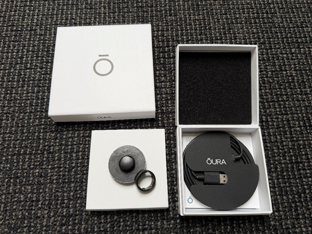 Oura ring gen 3 Heritage stealth size 10, Overige materialen, Gebruikt, 20 of groter, Zwart