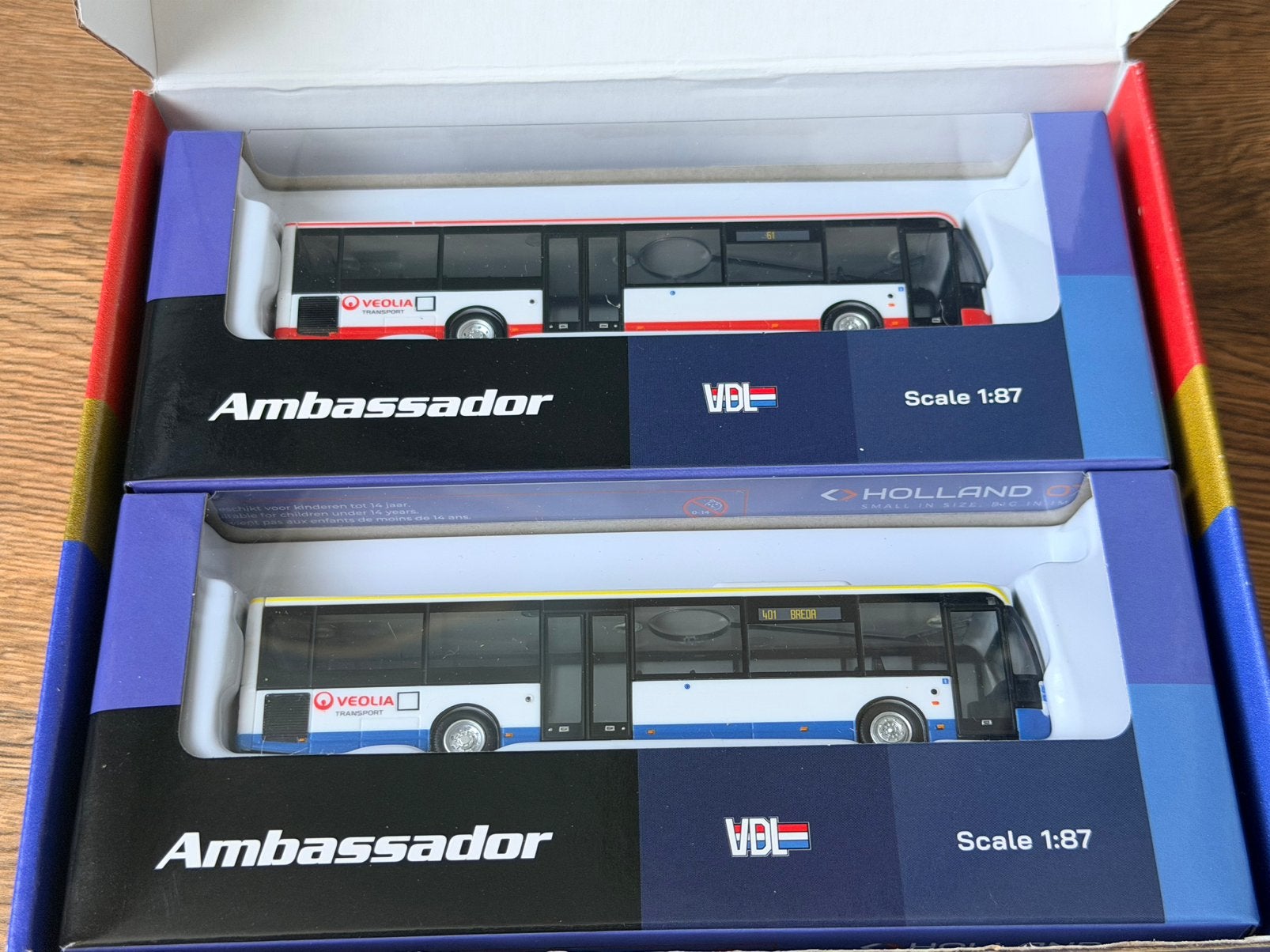 HollandOto Veolia Modelspoorgroep Venlo jubileum set, Ophalen of Verzenden, Zo goed als nieuw, Bus of Vrachtwagen, Overige merken