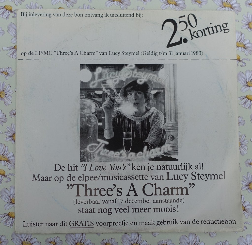 Lucy Steymel - Three's A Charm LP/MC (promotie), Overige genres, 7 inch, Zo goed als nieuw, Overige typen