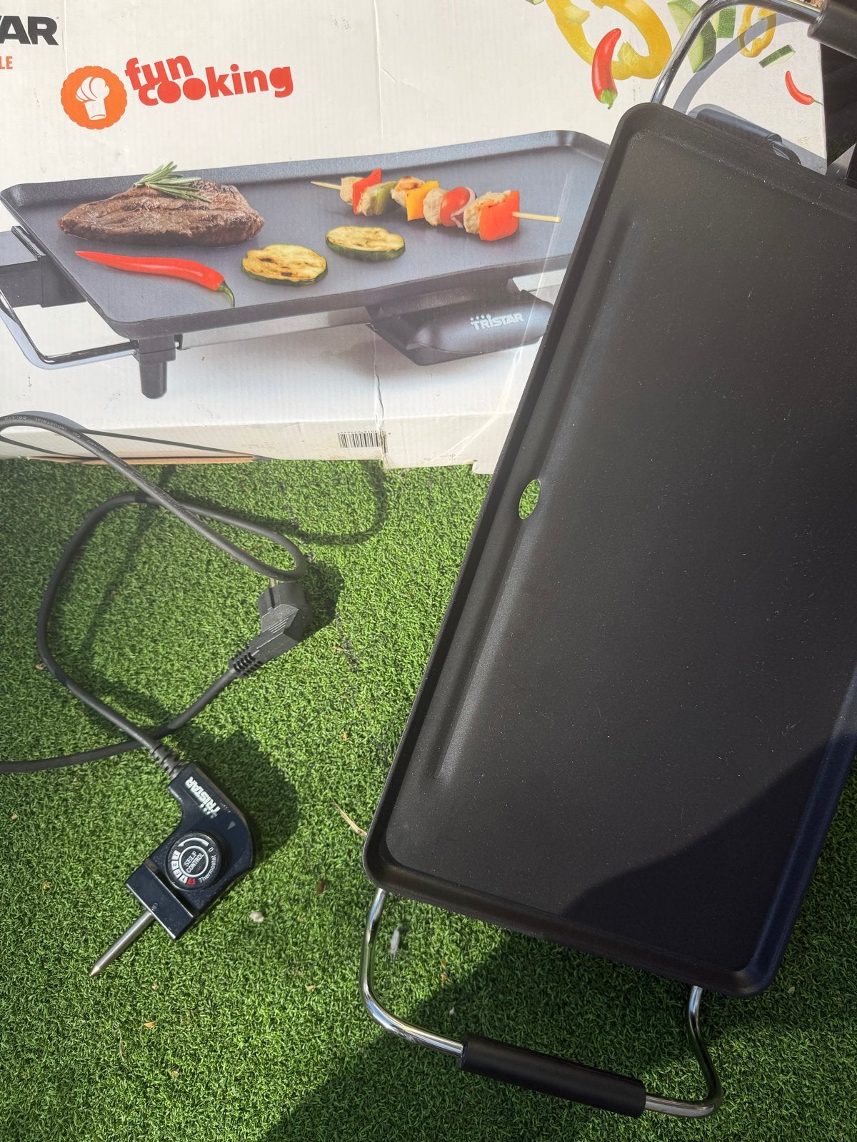 Tristar Fun Cooking Grillplaat - Perfect voor BBQ en Gourmet, Ophalen of Verzenden, Zo goed als nieuw