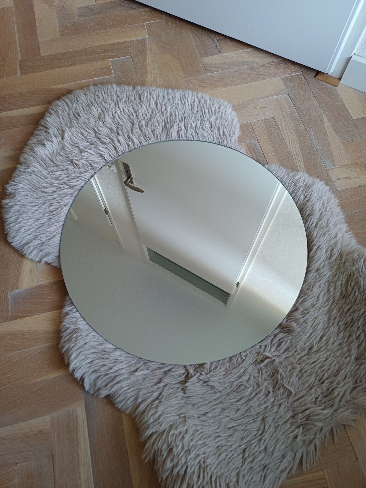 Ronde spiegel 50 cm - ideaal voor toilet of badkamer, Huis en Inrichting, Ophalen